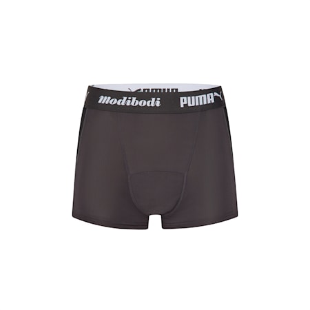 Shorty menstruel Active PUMA x Modibodi (Modéré à abondant), Black - Grey, small