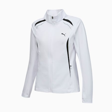 여성 마하 니트 트레이닝 자켓/Mach Knit Training Jacket W, Puma White, small-KOR