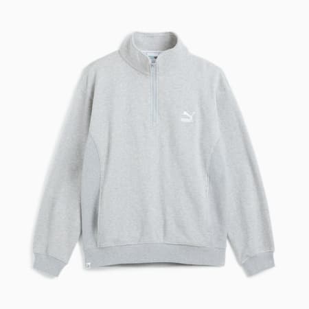 클래식스 하프집 스웨트셔츠/CLASSICS HZ Sweatshirt TR, Light Gray Heather, small-KOR