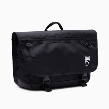 클래식 메신저백<br>Classic Messenger Bag, Puma Black - Gray Tile, small-KOR
