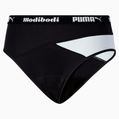 Puma X Modibodi Active Classic Brief, Black - Platinum Grey, small-AUS