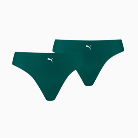 PUMA Women's Seamless String 2 pack, green, small-AUS