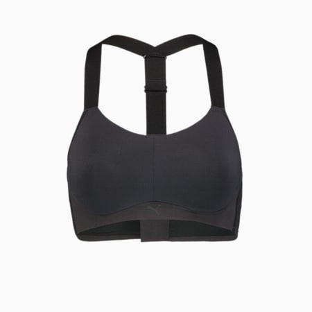 PUMA Women's High Support Active Bra 1 Pack, black, small