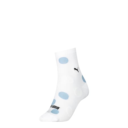 Women Printed Socks 1 Pack, white, small-SEA