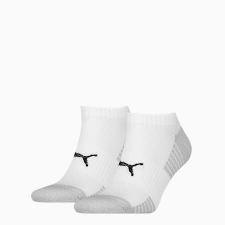 PUMA Sport Cushioned Sneaker Socks 2 pack, white, small-NZL