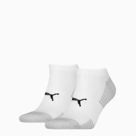 PUMA Sport Sneakersokken met Demping, set van 2 paar, white, small