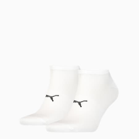 Calcetines deportivos PUMA Sport unisex ligeros, pack de 2 pares, white, small