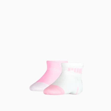 PUMA Baby Mini Lifestyle Sokken met Katten, set van 2 paar, pink lady, small