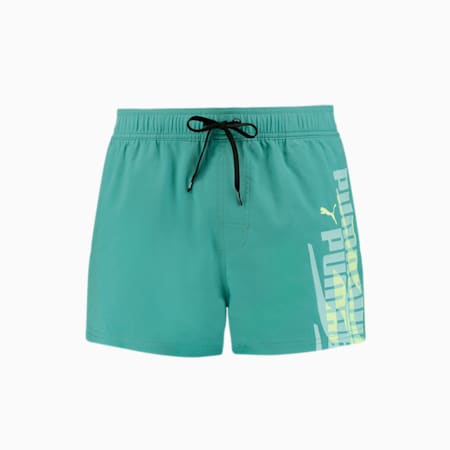 PUMA Swim Graphic Shorts Herren, sea green, small