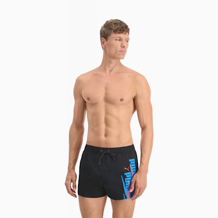 PUMA Swim Graphic Men's Short Shorts, black combo, small