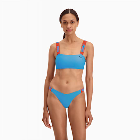 Top bandeau para mujer PUMA Swim, bright blue, small
