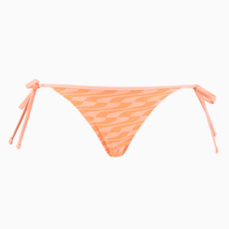Bas de bikini à nouer PUMA Swim Formstrip femme, peach, small