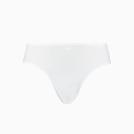 PUMA Women's One Size Brief 2 pack, white, small