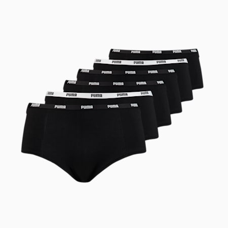 Lot de 6 mini-shorts Femme, black, small