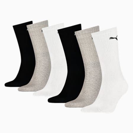 Puma black crew socks sales