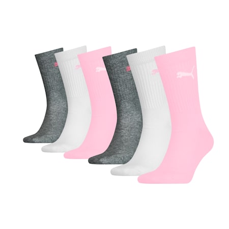 PUMA Junior Classic Crew-Socken (6er-Pack), rose water, small