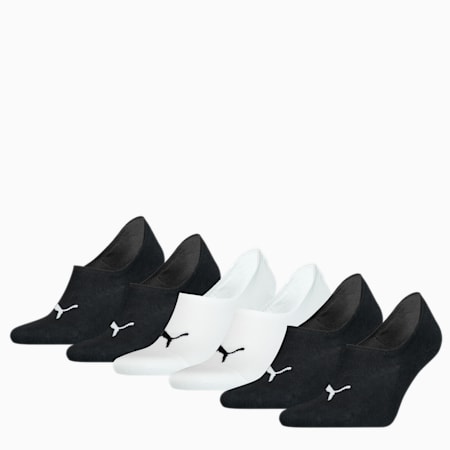 PUMA 6er-Pack Hochgeschnittene Füßlinge, black / white, small