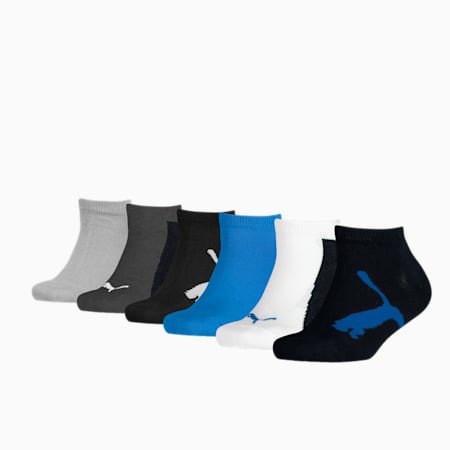 PUMA BWT Sneaker-Socken für Kinder im 6er-Pack, navy / white / strong blue, small