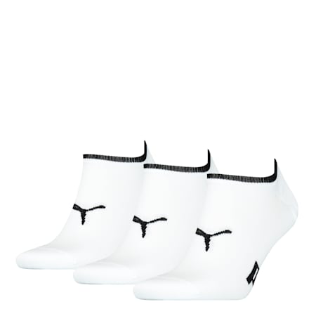 Kaus Kaki No Show Unisex PUMA 3 pasang, white, small-IDN