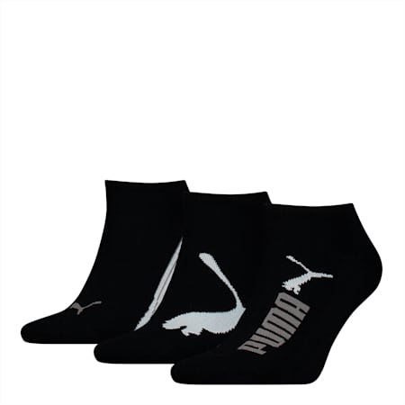 PUMA Unisex Sneaker Socks 3 pack, black, small-IDN