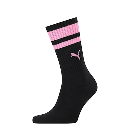PUMA Unisex Classic Socks 1 pack, black / pink, small-SEA