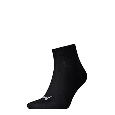Quarter Socks 1 Pack Unisex, black, small-PHL
