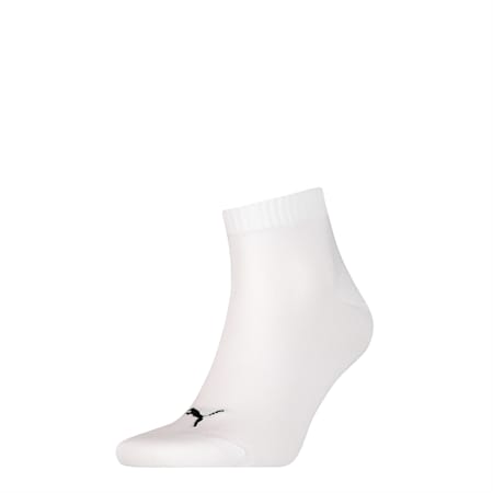 Quarter Socks 1 Pack Unisex, white, small-PHL