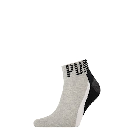 PUMA Unisex Quarter Socks  1 pack, black, small-SEA