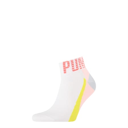 ถุงเท้าข้อสั้น PUMA สไตล์ยูนิเซ็กซ์แพ็ค 1 คู่, pink, small-THA