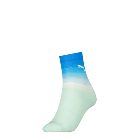ถุงเท้าหญิงคลาสสิก PUMA แพ็ค 1 คู่, blue / green, small-THA