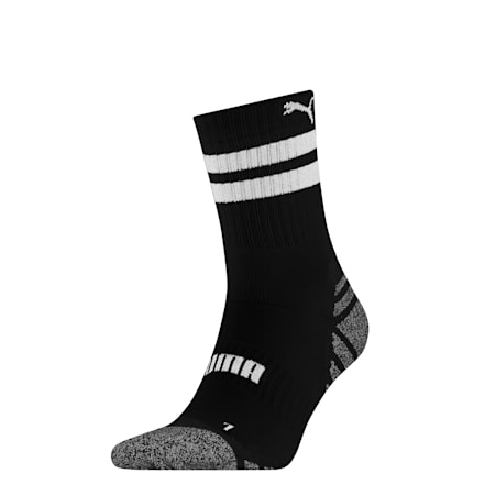 PUMA Unisex Short Cushion Socks, black / grey, small-SEA