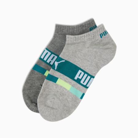 PUMA Sneaker Socken Kinder 2er-Pack, grey combo, small