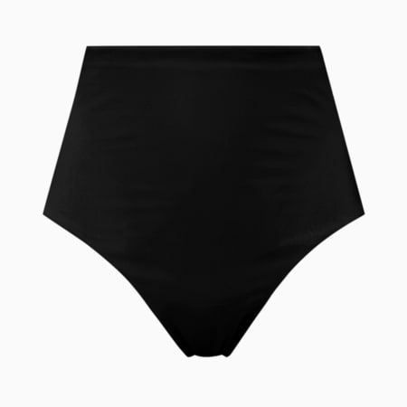 PUMA Swim Hoog Uitgesneden Bikinibroekje voor Dames, black combo, small