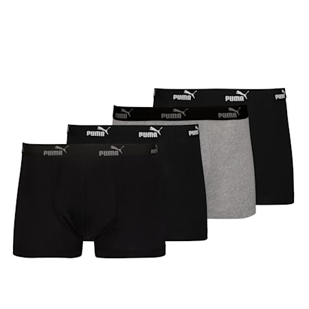 Men's Basic Boxer Shorts 4 Pack, black combo, small-NZL