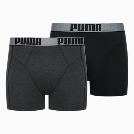 Boxers con bolsa a medida, pack de 2 para hombre, black / anthracite, small-PER