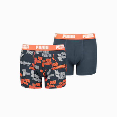 Calzoncillos bóxer Puma Placed Logo Boxer 2 Pack 