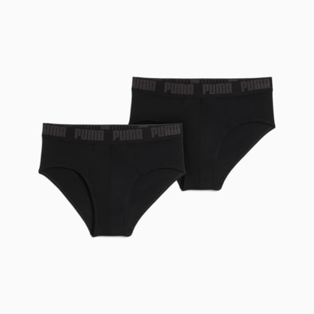 PUMA Men's Briefs 2 pack, black, small