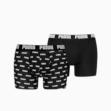 Boxer PUMA da uomo in confezione doppia, black, small