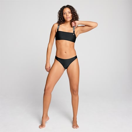 PUMA bandeau-bikinitop voor dames, black, small
