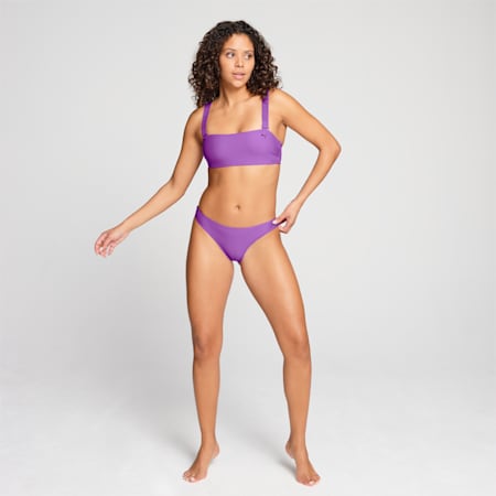 PUMA bandeau-bikinitop voor dames, purple, small