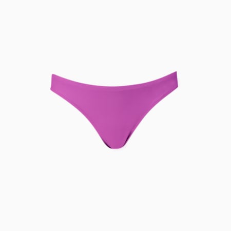 PUMA Women's Brazilian Swim Bottoms, purple, small