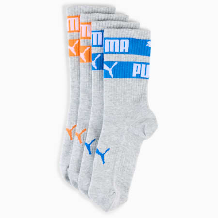 PUMA Classic Socken 2er-Pack Kinder, light grey melange, small