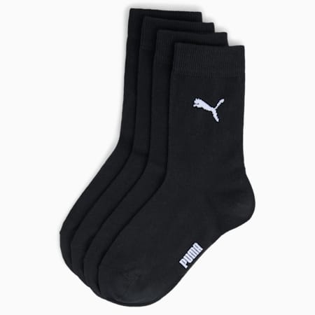 PUMA Kids' Classic Socks 2 pack, black, small