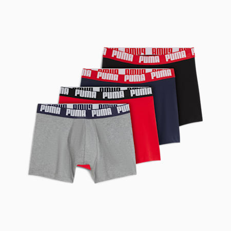 Calzoncillos bóxer para hombre, paquete de 4, red combo, small