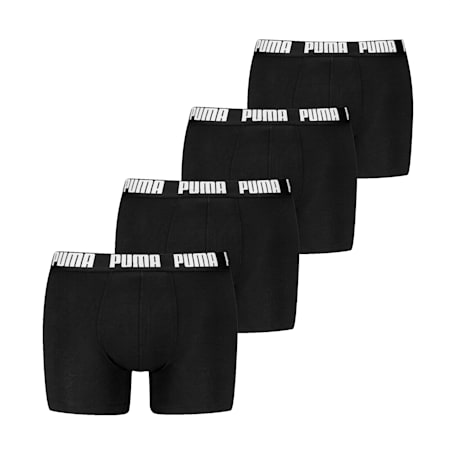 PUMA boxershort voor heren, black / grey melange, small