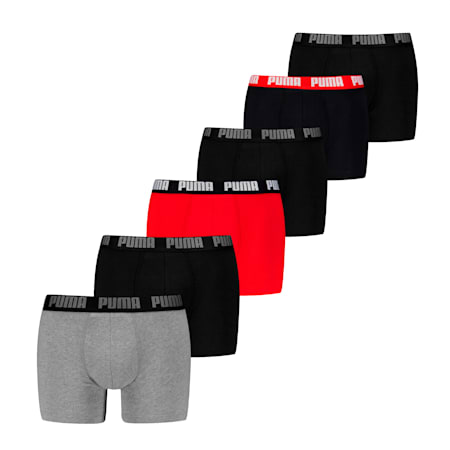 Boxer Briefs 6-Pack Men, grey combo, small