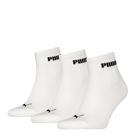 Quarter Socks 3 Pack Unisex, white, small-PHL
