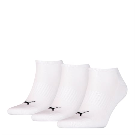 Sneaker Socks 3 Pack Unisex, white, small-PHL