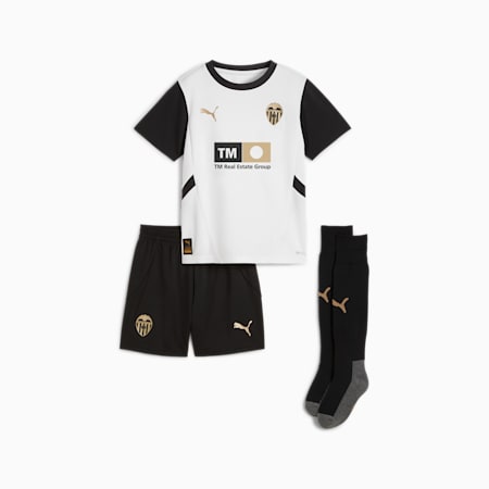 Mini kit Home Valencia CF 24/25 per bambini, PUMA White-PUMA Black, small