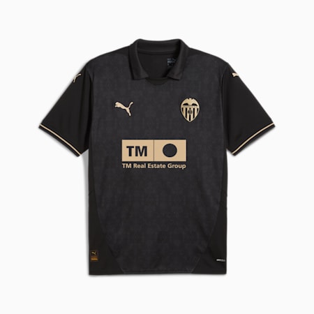 Camiseta Valencia CF 2.ª equipación 24/25 para hombre, PUMA Black-PUMA Gold, small